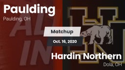 Matchup: Paulding vs. Hardin Northern  2020