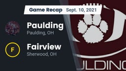 Recap: Paulding  vs. Fairview  2021