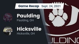 Recap: Paulding  vs. Hicksville  2021