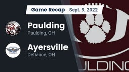 Recap: Paulding  vs. Ayersville  2022