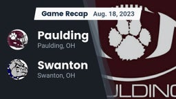 Recap: Paulding  vs. Swanton  2023