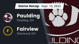 Recap: Paulding  vs. Fairview  2023