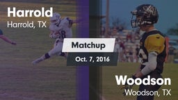 Matchup: Harrold vs. Woodson  2016