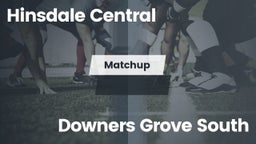 Matchup: Hinsdale Central vs. Downers Grove South  2016
