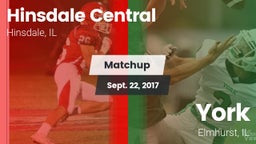 Matchup: Hinsdale Central vs. York  2017