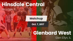 Matchup: Hinsdale Central vs. Glenbard West  2017