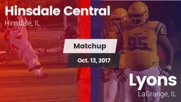 Matchup: Hinsdale Central vs. Lyons  2017