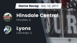 Recap: Hinsdale Central  vs. Lyons  2017