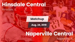 Matchup: Hinsdale Central vs. Naperville Central  2018