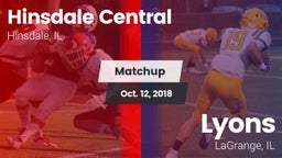 Matchup: Hinsdale Central vs. Lyons  2018