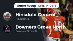 Recap: Hinsdale Central  vs. Downers Grove North 2018