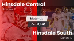 Matchup: Hinsdale Central vs. Hinsdale South  2018