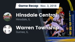 Recap: Hinsdale Central  vs. Warren Township  2018