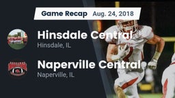 Recap: Hinsdale Central  vs. Naperville Central  2018