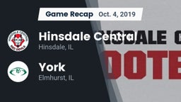 Recap: Hinsdale Central  vs. York  2019