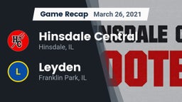 Recap: Hinsdale Central  vs. Leyden  2021