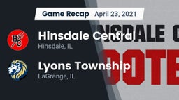 Recap: Hinsdale Central  vs. Lyons Township  2021