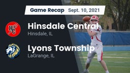 Recap: Hinsdale Central  vs. Lyons Township  2021