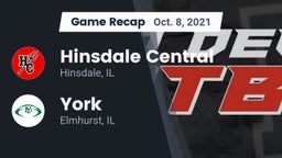 Recap: Hinsdale Central  vs. York  2021