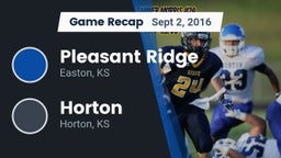 Recap: Pleasant Ridge  vs. Horton  2016
