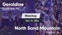 Matchup: Geraldine vs. North Sand Mountain  2016