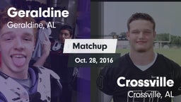 Matchup: Geraldine vs. Crossville  2016