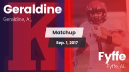 Matchup: Geraldine vs. Fyffe  2017