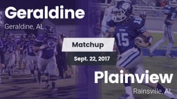 Matchup: Geraldine vs. Plainview  2017