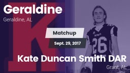 Matchup: Geraldine vs. Kate Duncan Smith DAR  2017