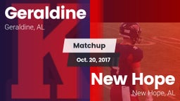 Matchup: Geraldine vs. New Hope  2017