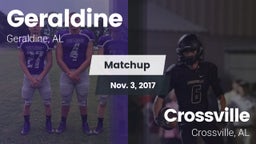 Matchup: Geraldine vs. Crossville  2017
