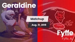 Matchup: Geraldine vs. Fyffe  2018