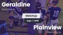 Matchup: Geraldine vs. Plainview  2018