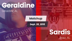 Matchup: Geraldine vs. Sardis  2018