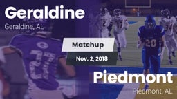 Matchup: Geraldine vs. Piedmont  2018
