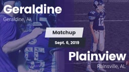 Matchup: Geraldine vs. Plainview  2019