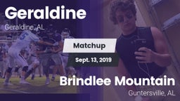 Matchup: Geraldine vs. Brindlee Mountain  2019