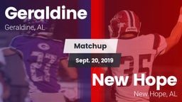 Matchup: Geraldine vs. New Hope  2019