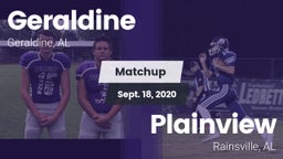 Matchup: Geraldine vs. Plainview  2020
