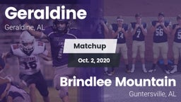 Matchup: Geraldine vs. Brindlee Mountain  2020