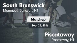 Matchup: South Brunswick vs. Piscataway  2016