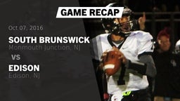Recap: South Brunswick  vs. Edison  2016