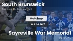 Matchup: South Brunswick vs. Sayreville War Memorial  2017
