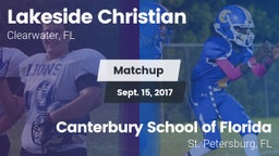 Matchup: Lakeside Christian vs. Canterbury School of Florida 2017