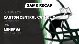 Recap: Canton Central Catholic  vs. Minerva  2016