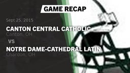 Recap: Canton Central Catholic  vs. Notre Dame-Cathedral Latin  2015