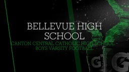Canton Central Catholic football highlights Bellevue High School