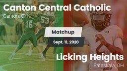 Matchup: Canton Central Catho vs. Licking Heights  2020