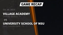 Recap: Village Academy  vs. University School of NSU 2015