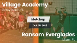 Matchup: Village Academy vs. Ransom Everglades  2019